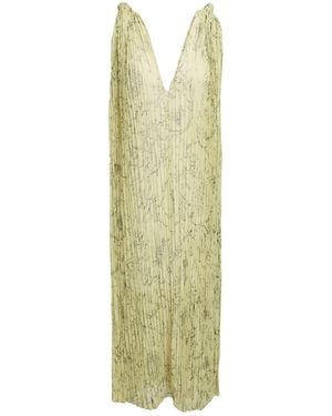 Fabiana Filippi Light Midi Dress Polyester - Green