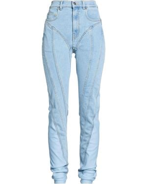 Mugler Jeans Cotton, Elastane, Polyamide - Blue