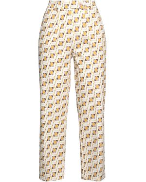 SKILLS & GENES Pants Cotton, Elastane - Natural
