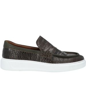 Giovanni Conti Loafers Leather - Green