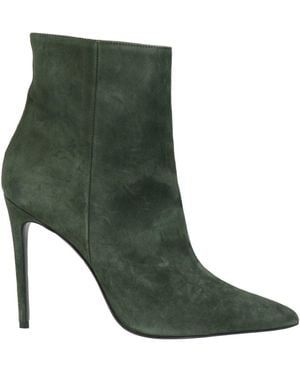 Marc Ellis Dark Ankle Boots Leather - Green