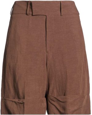 Berwich Shorts & Bermuda Shorts Viscose, Linen - Brown