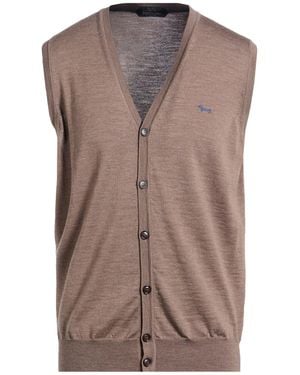 Harmont & Blaine Khaki Cardigan Wool - Brown