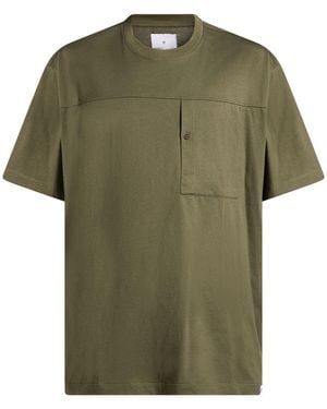 WOC WRITING ON COVER Military T-Shirt Cotton - Green