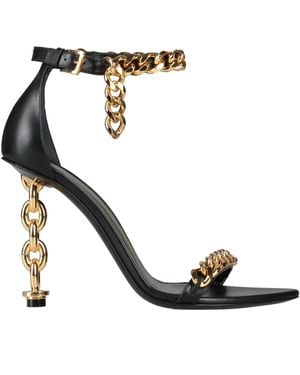 Tom Ford Sandals Calfskin, Aluminum, Brass - White