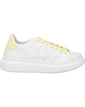 2Star Sneakers Leather, Textile Fibers - White