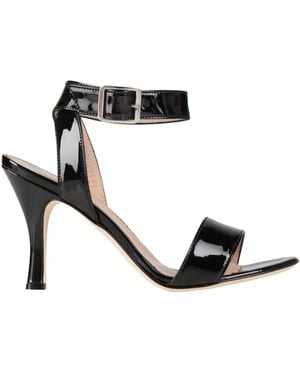 Walter Violet Sandals Leather - Black