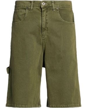 Berna Denim Shorts - Green