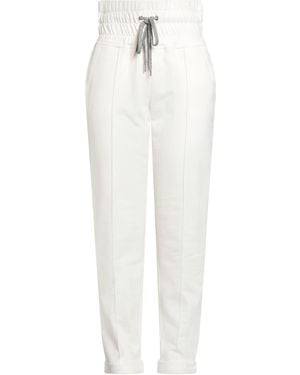 Eleventy Trousers Cotton, Wool, Viscose, Cashmere - White