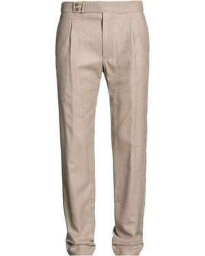 Tagliatore Sand Trousers Virgin Wool, Elastane - Natural