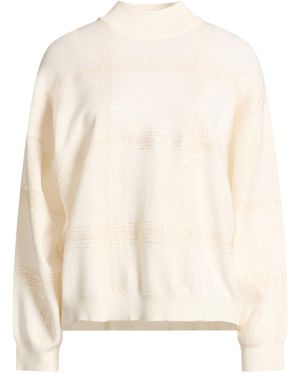 Brunello Cucinelli Rollkragenpullover - Weiß