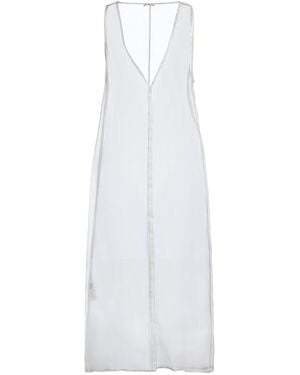 Barena Maxi Dress Silk - White