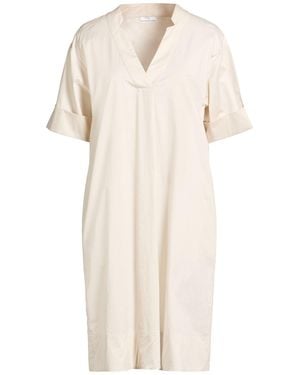 Peserico Mini Dress Cotton, Elastane - Natural