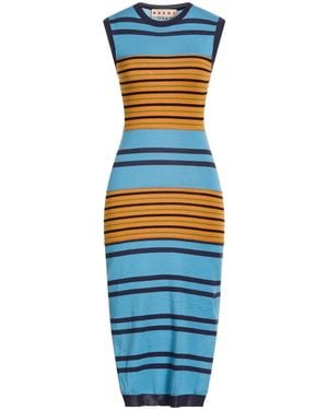 Marni Midi Dress Cotton, Cashmere - Blue