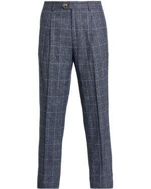 Brunello Cucinelli Pants Silk, Wool, Cashmere - Blue