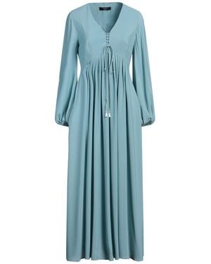 Weekend by Maxmara Maxi Dress Acetate, Silk - Blue