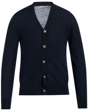 White Wise Cardigan - Blue