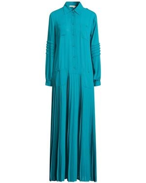 Babylon Emerald Maxi Dress Polyester - Blue