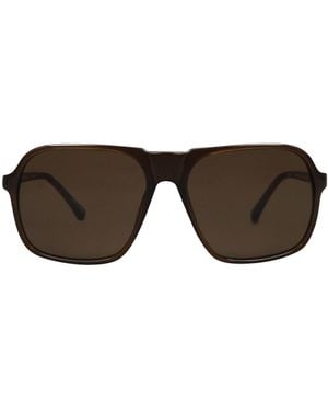 Linda Farrow Lunettes De Soleil - Marron
