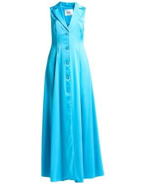 Blugirl Blumarine Maxi Dress Polyester, Elastane - Blue