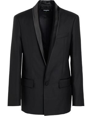 DSquared² Blazer Virgin Wool, Silk - Black