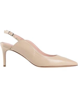 Anna F. Court Shoes Leather - Natural