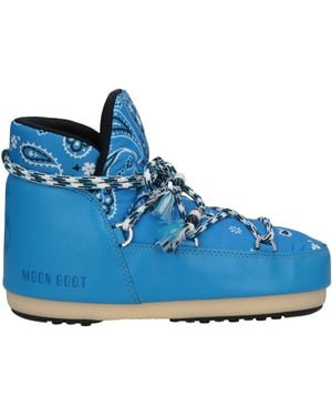 ALANUI X MOON BOOT Azure Ankle Boots Textile Fibers - Blue