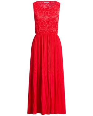 Fly Girl Midi Dress Polyester - Red