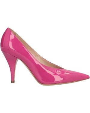 Casadei Fuchsia Pumps Leather - Pink