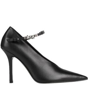 Alexander Wang Delphine 105Mm Logo Lettering Pumps - Black