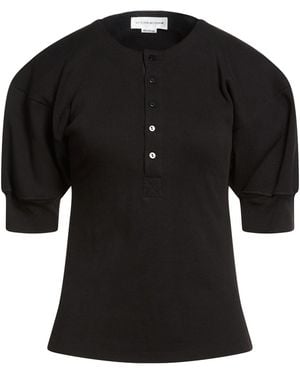 Victoria Beckham T-Shirt Organic Cotton, Elastane - Black