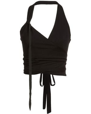 LA HAINE INSIDE US La Haine Inside Top Viscose, Lycra - Black