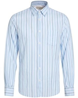 Officine Generale Light Shirt Cotton - Blue