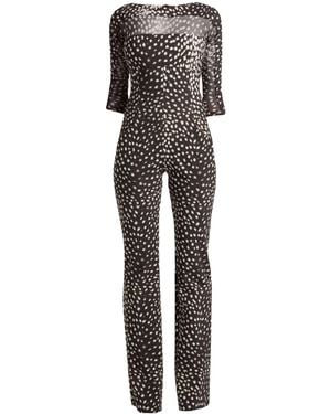 La Petite Robe Di Chiara Boni Dark Jumpsuit Polyamide, Elastane - Grey