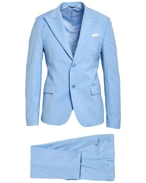 Daniele Alessandrini Suit Polyester, Viscose, Elastane - Blue