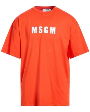 MSGM T-Shirts - Orange