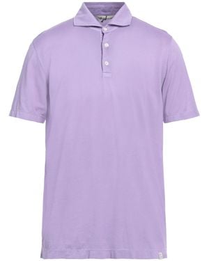 Piacenza Cashmere Lilac Polo Shirt Cotton - Purple