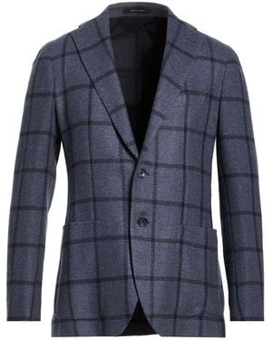 Tagliatore Slate Blazer Virgin Wool, Polyamide - Blue