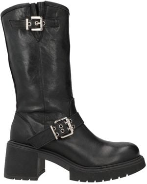 Ovyè Ankle Boots Leather - Black