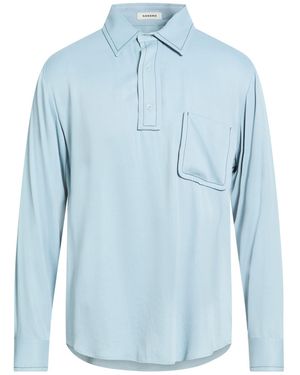 Sandro Sky Shirt Acetate, Viscose - Blue