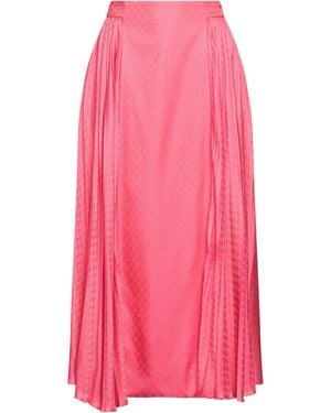 Balmain Midi Skirt - Pink