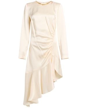 Elisabetta Franchi Midi Dress - Natural