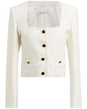 Alessandra Rich Veste Et Blouson - Blanc