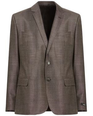BOSS Blazer Virgin Wool - Brown