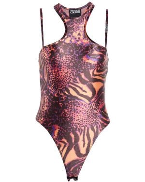 Versace Jeans Couture Bodysuit Polyamide, Elastane - Red