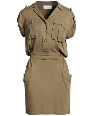 Blugirl Blumarine Military Mini Dress Viscose, Elastane - Green