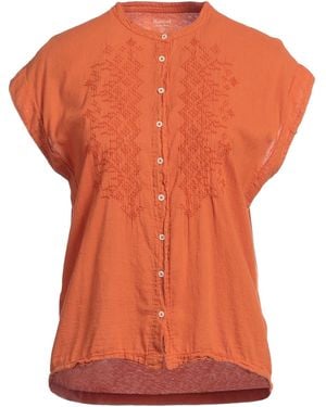 Hartford Rust Shirt Cotton - Orange