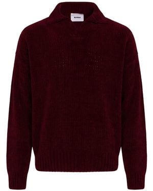 Bonsai Burgundy Sweater Cotton, Polyamide - Red