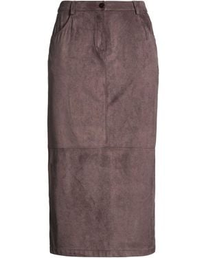 Purotatto Midi Skirt - Brown