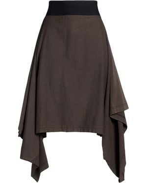ALAINPAUL Midi Skirt Cotton - Black